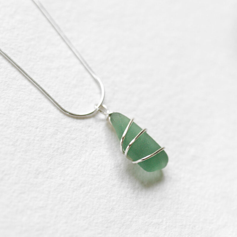 Sea Glass Jewellery-on a hand-made paper