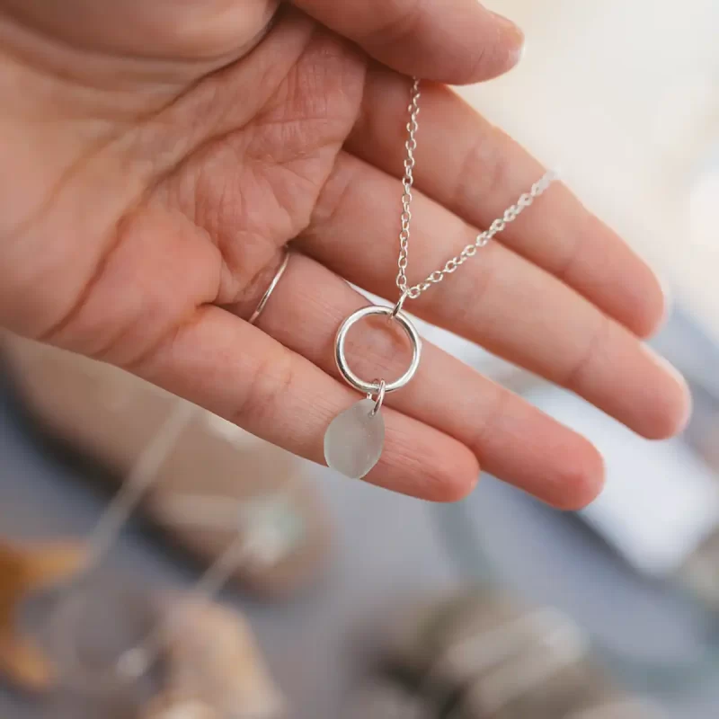 Breena Jewellery-Meaningful Sea Glass necklace- Peaceful-Calm